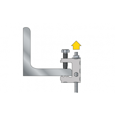 Uchwyt CMV do belek z gwintami M6 i otworami 6,3mm grubośc belki <16 opk=50szt. 96CMV CELO (96CMV)